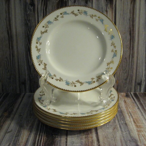 MINTON CHAMPAGNE BONE CHINA BREAD & BUTTER PLATES - 6 - Picture 1 of 2